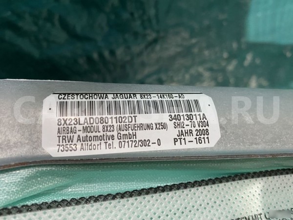 Подушка безопасности боковая левая Jaguar XF X250 Jaguar XF оригинальный номер 8X2314K160AD
