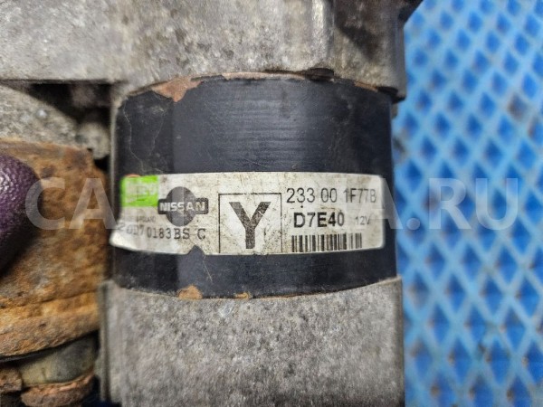 Стартер Nissan Micra K12 Note E11 CR12DE Оригинал Nissan Micra оригинальный номер 23300-1F77B