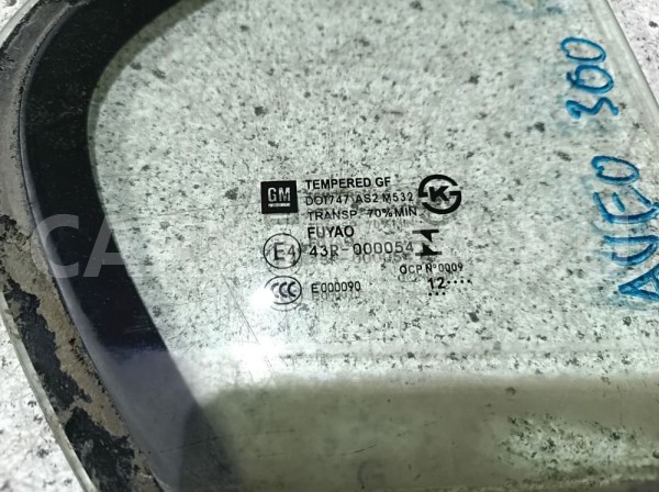 Стекло двери Chevrolet Aveo II (2011—2020) Chevrolet Aveo оригинальный номер 95301309